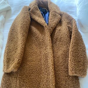 JCrew Long Shearling Coat
